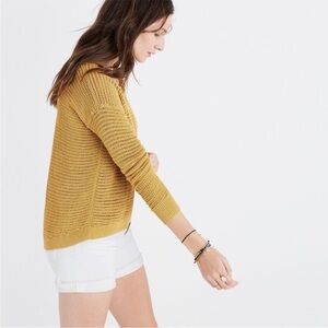 Madewell North Shore Pullover Sweater Mustard M